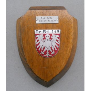Panzerbataillon 143 Plaque