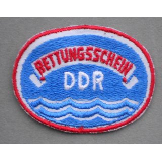 Abzeichen Rettungsschein DDR