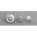 Uniform Button new style, with Rim, silver