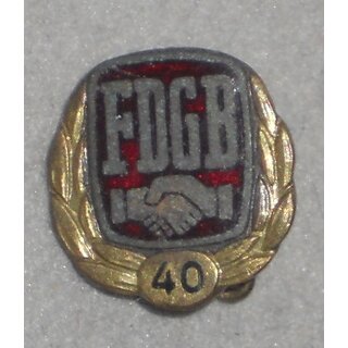 Honour Pin for 40 Years of Membership in the Union