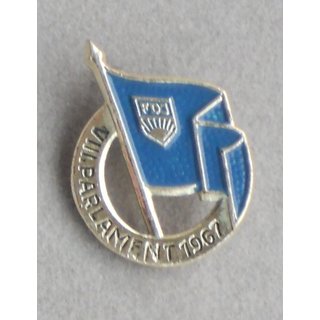 VIII. Parliament of the FDJ 1967 Badge