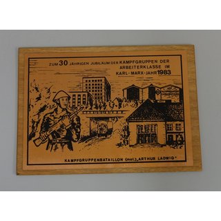 Commemorative Plaque, 30 Years Militia - Kampfgruppen,...