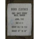 Army, Tropenjacke, Coat Mans Service Dress, Summer, ohne Knöpfe