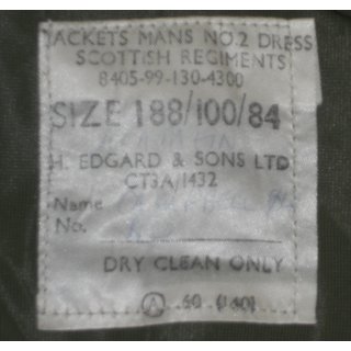 Jackets, Mans, No.2 Dress, Scottish Regiments