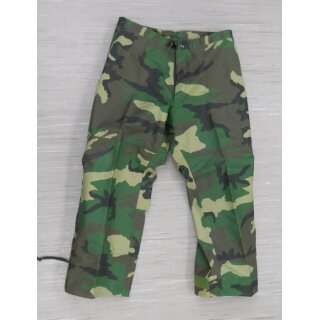 ECWCS Regenhose, PTFE- Laminat, Woodland Camouflage