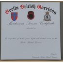 Certificate of Service for 12 Years, Berlin British Garrison