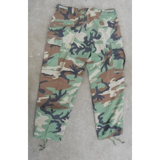 Trousers, Rip-Stop Woodland Camouflage Pattern, Combat