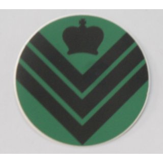 Rank Insignia, NBC Suit, Printed on green