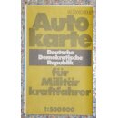 DDR Autokarte für Militärkraftfahrer