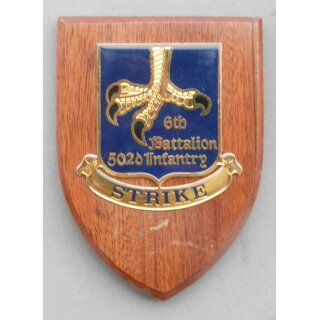 6th Bn. 502d Infantry Plaque