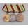 NVA, 3 Faithfull Service Medals Bar, 900 silver