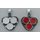 Marching Night Safety Reflectors, red/white