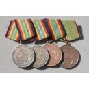 NVA Medaillenspange, 4 Auszeichnungen