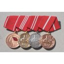 Militia Medal Bar, 4 Awards
