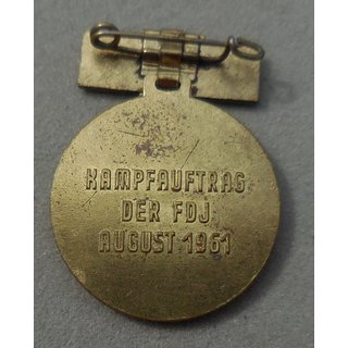Combat Mission of the FDJ August 1961 Medal