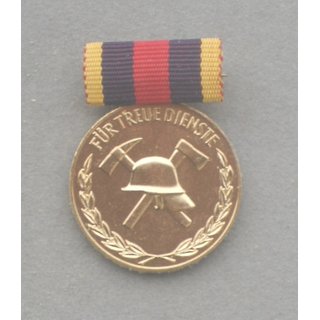 Medal for Faithful Service in the Volunteer Fire Service, gold