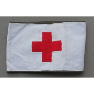 Sanitätspersonal, Armbinde, oliv/weiß