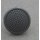 Uniform Button pebbled with Rim, grey Plastic