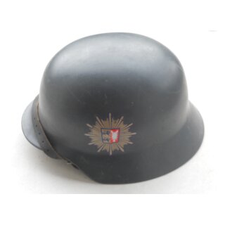 Stahlhelm M35, Polizei, blaugrau