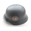 Stahlhelm M35, Polizei, blaugrau