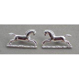 The Queens Royal Hussars  Collar Badges