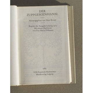 Der Zupfgeigenhansl - Liederbuch des Wandervogel