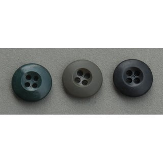 Concave (Lentil) Button, Plastic, 4 Holes