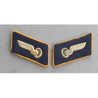 Yellow Collar Patches of the German Railways of the GDR