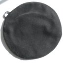 Navy Beret, black