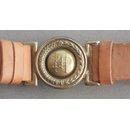 ZHP Scouts Leather Belt, light brown