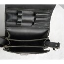 Shoulder Bag for Patrolmen, black Leather