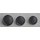 Uniform Button pebbled with Rim, black Plastic