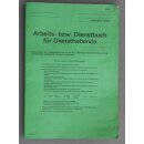 NVA Work or Service Book for Duty Officers