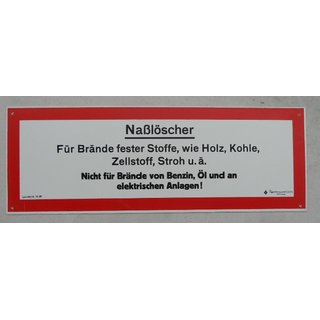 Naßlöscher Hinweisschild