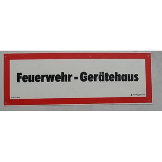 Fire Service Equipment House Sign