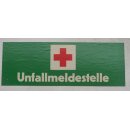 Unfallmeldestelle Hinweisschild