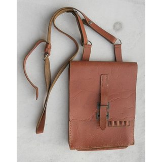 Civil Map Case, brown, stuctured Leather