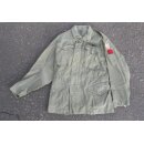 US M-65 Feldjacke, oliv, mit Abzeichen