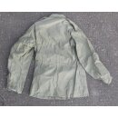 US M-65 Feldjacke, oliv, mit Abzeichen