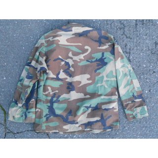 Jacket, Rip-Stop Woodland Camouflage Pattern, Combat