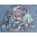 Feldhemd Woodland Camo, HW Rip-Stop, gebr.