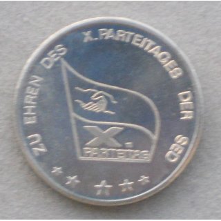 10th Party Convention of the SED Medal/Coin