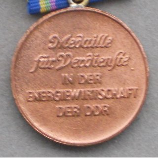 Medaille fr Verdienste in der Energiewirtschaft, bronze