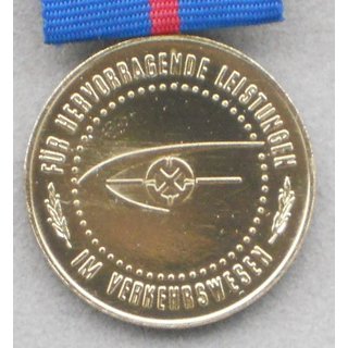 Medaille fr ausgezeichnete Leistungen im Verkehrswesen der DDR