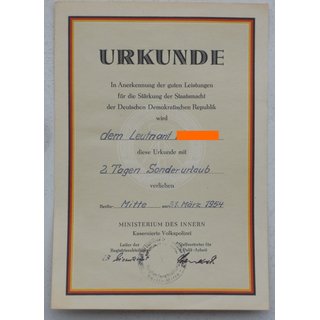 KVP, Oberleutnant, 5 Urkunden