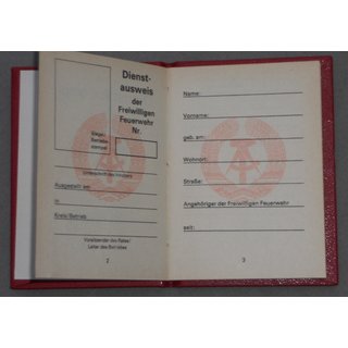 Volunteer Fire Service ID Card