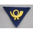 Postal Insignia, around 1970, triangle, handmade