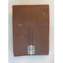 Kartentasche / Meldetasche, Leder braun, alte Art
