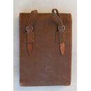 Kartentasche / Meldetasche, Leder braun, alte Art