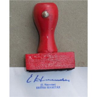 Erich Honecker Unterschriften - Stempel